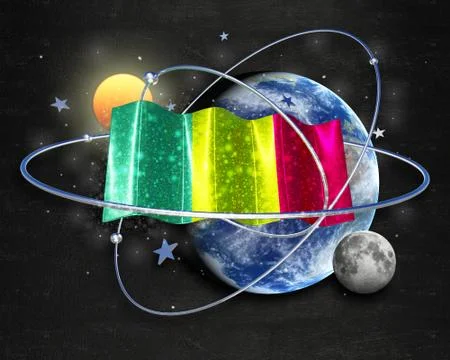 Flag Mali quality designer flag Stock Illustration