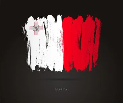 Flag of Malta. Abstract concept Stock Illustration