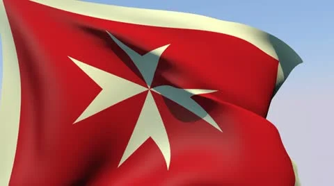 Flag of Malta Civil HD 動画素材 14584043