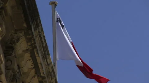 Flag of Malta Stockbeeldmateriaal 40005676