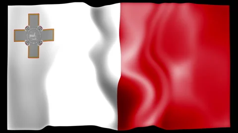 Flag of Malta Stock Footage 46650815