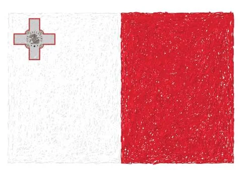 Flag of malta Stock Illustration