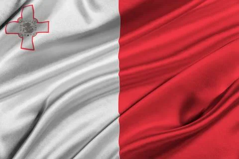 Flag of Malta. Stock Illustration