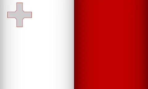 Flag of Malta. Illustrazione stock