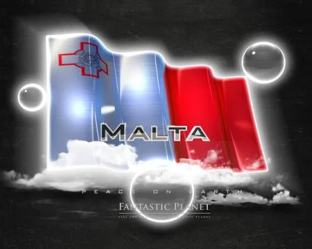 Flag Malta quality designer flag Stock Illustration