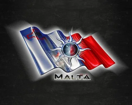 Flag Malta quality designer flag Illustration