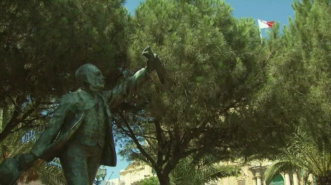 Flag of Malta, Valletta Stockbeeldmateriaal 497072