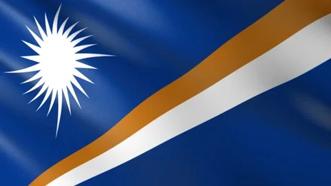 Flag of Marshall Islands Video stock 151513838