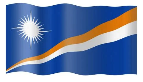 Flag of Marshall Islands Stock Illustration