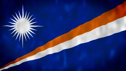 Flag of Marshall Islands Stock Illustration