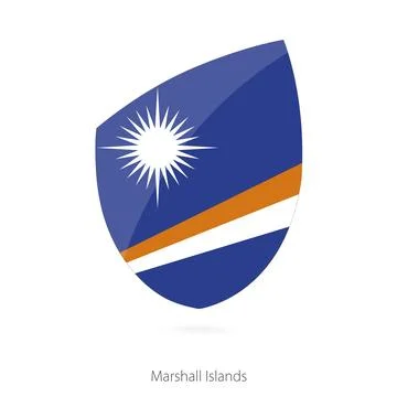 Flag of Marshall Islands. 스톡 일러스트