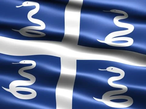 Flag of martinique 스톡 일러스트