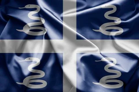 Flag of martinique Stock Illustration