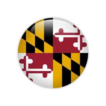 Flag Maryland button Stock-Illustration