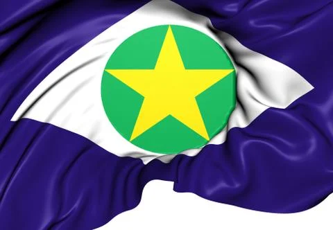 Flag of mato grosso Stock Illustration
