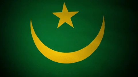 Flag Mauritania 04 Stock Footage 27403244