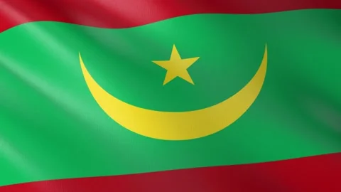 Flag of Mauritania Video stock 151513827