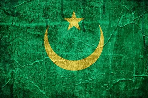 Flag of mauritania Stock Illustration
