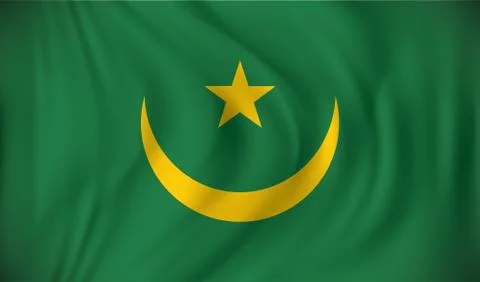 Flag of Mauritania Stock Illustration