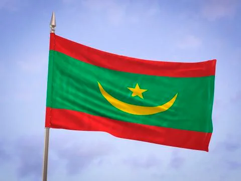 Flag of Mauritania Stock Illustration