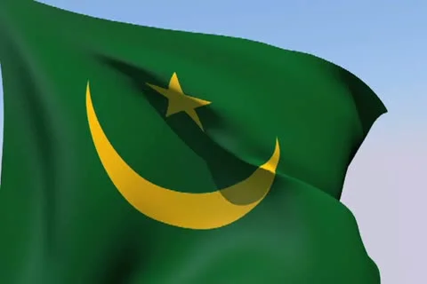 Flag of Mauritania NTSC Stock Footage 14595747