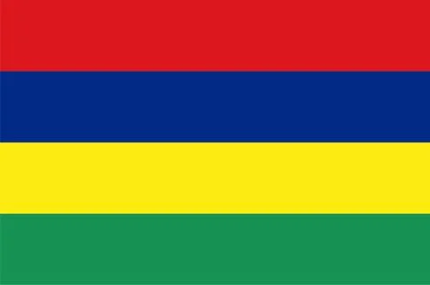 Flag of Mauritius Stock Illustration