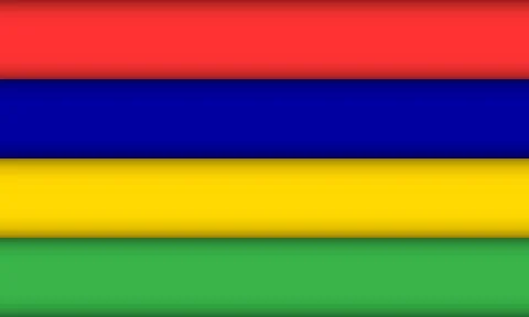 Flag of Mauritius. Stock Illustration