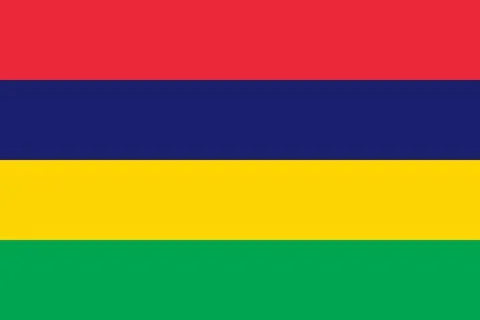 Flag of Mauritius Stock Illustration
