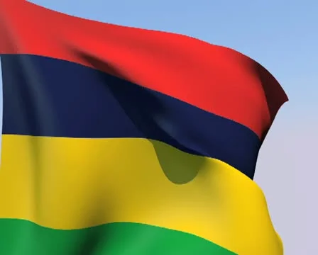 Flag of Mauritius PAL Stock Footage 14599298