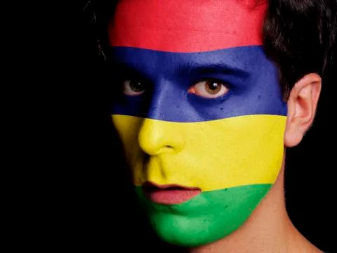 Flag of mauritius Stock Photos