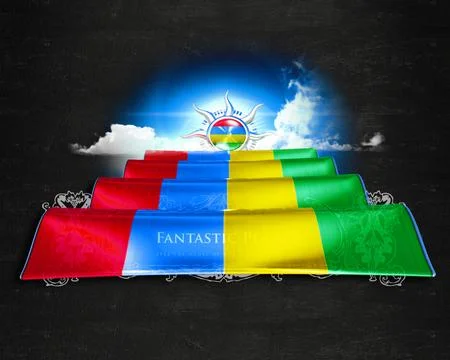 Flag Mauritius quality designer flag Stock Illustration