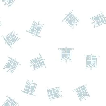 Flag medieval glyph seamless pattern Stock Illustration