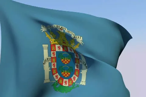 Flag of Melilla NTSC Stock Footage 14603435