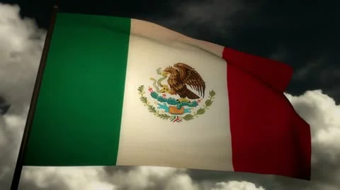 Flag Mexico 02 Stock Footage 11182219