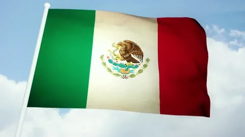 Flag Mexico 03 Stock Footage 21645905