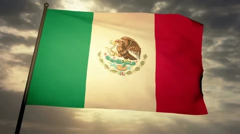 Flag Mexico 05 Stock Footage 21651004