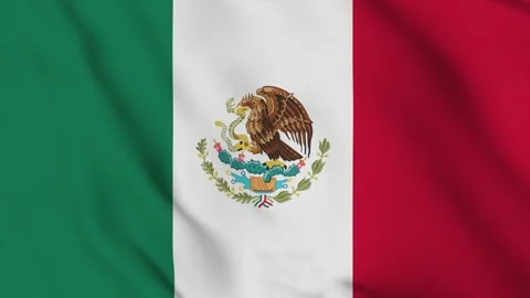 Flag of Mexico – 4K Seamless Loop of the North American Nation Banner Stock Footage 310770490