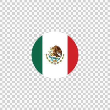 Flag mexico ellipse circle button country fifa world cup 2026 스톡 일러스트