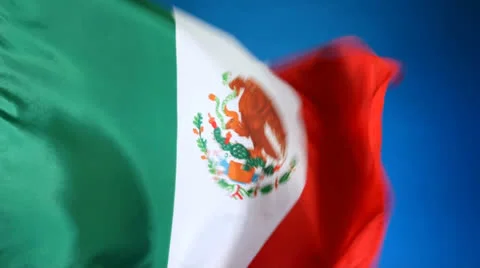 Flag of Mexico Stock Footage 25272135