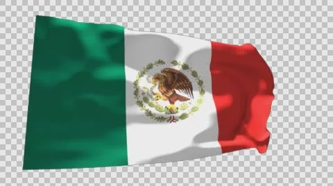 Flag of Mexico Stockbeeldmateriaal 59851441