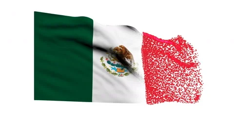 Flag of Mexico Stock Footage 65119255