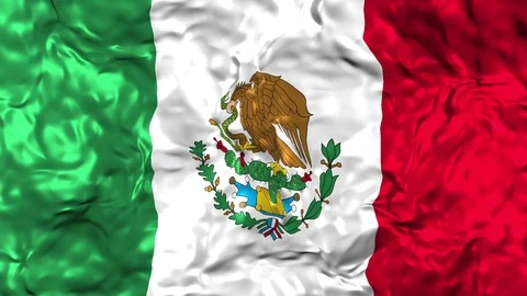 Flag of Mexico Stock Footage 89923604
