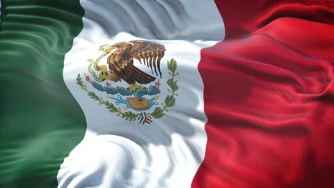 Flag of Mexico Stock Footage