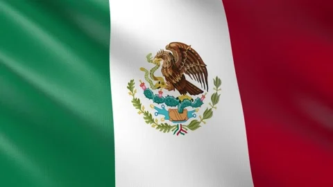Flag of Mexico Video stock 151513356