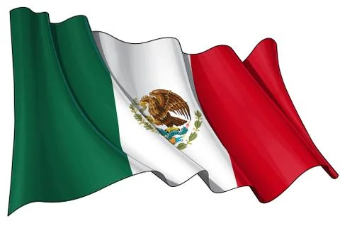 Flag of Mexico Stock Illustration