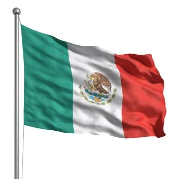 Flag of mexico Stock Illustration