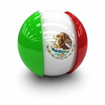 Flag of mexico Stock Illustration