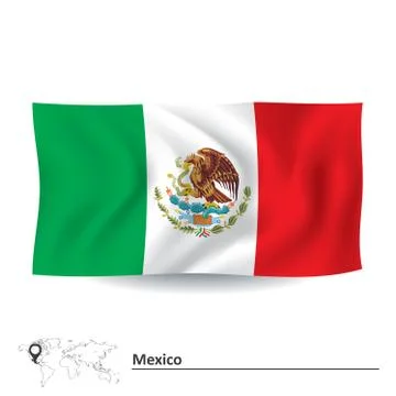 Flag of Mexico Stock Illustration