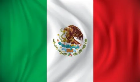 Flag of Mexico Stock Illustration