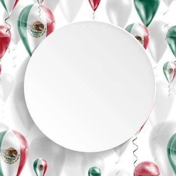 Flag of Mexico Stock Illustration